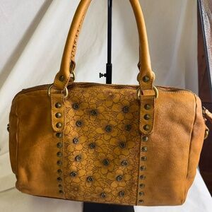 Costanza Rota Yellow Floral Leather Crossbody Purse